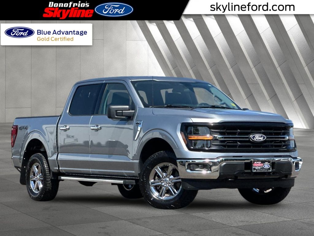 Iconic Silver Metallic 2025 Ford F-150 Pickup Truck Four-Wheel Drive Automatic