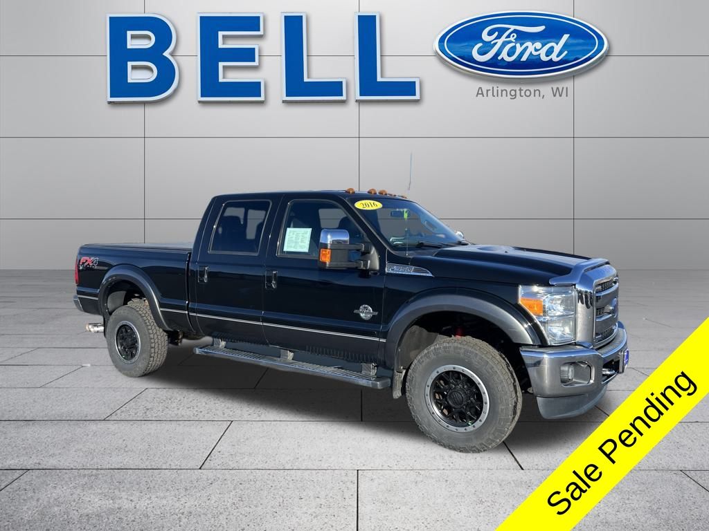 Shadow Black 2016 Ford F-350 Super Duty Lariat Crew Cab 4WD Pickup Truck Four-Wheel Drive 6-Speed Automatic