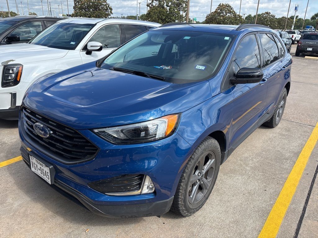 2024 Ford Edge SEL Blue at Texan Dodge Chrysler Jeep Ram
