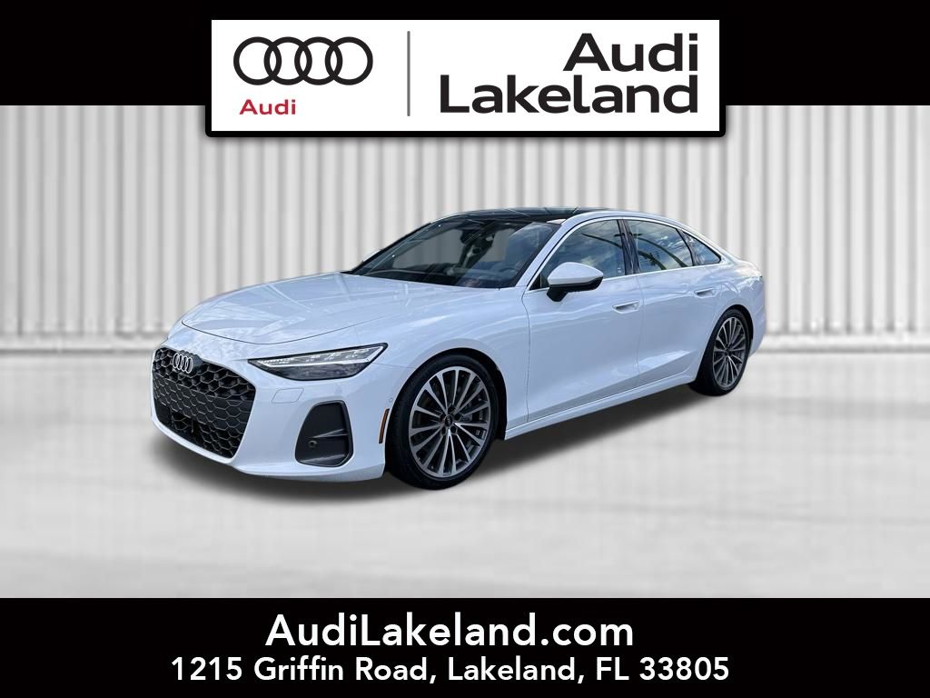 Glacier White Metallic 2026 Audi A6 quattro Prestige 55 TFSI Sedan All-Wheel Drive 7-Speed Automatic