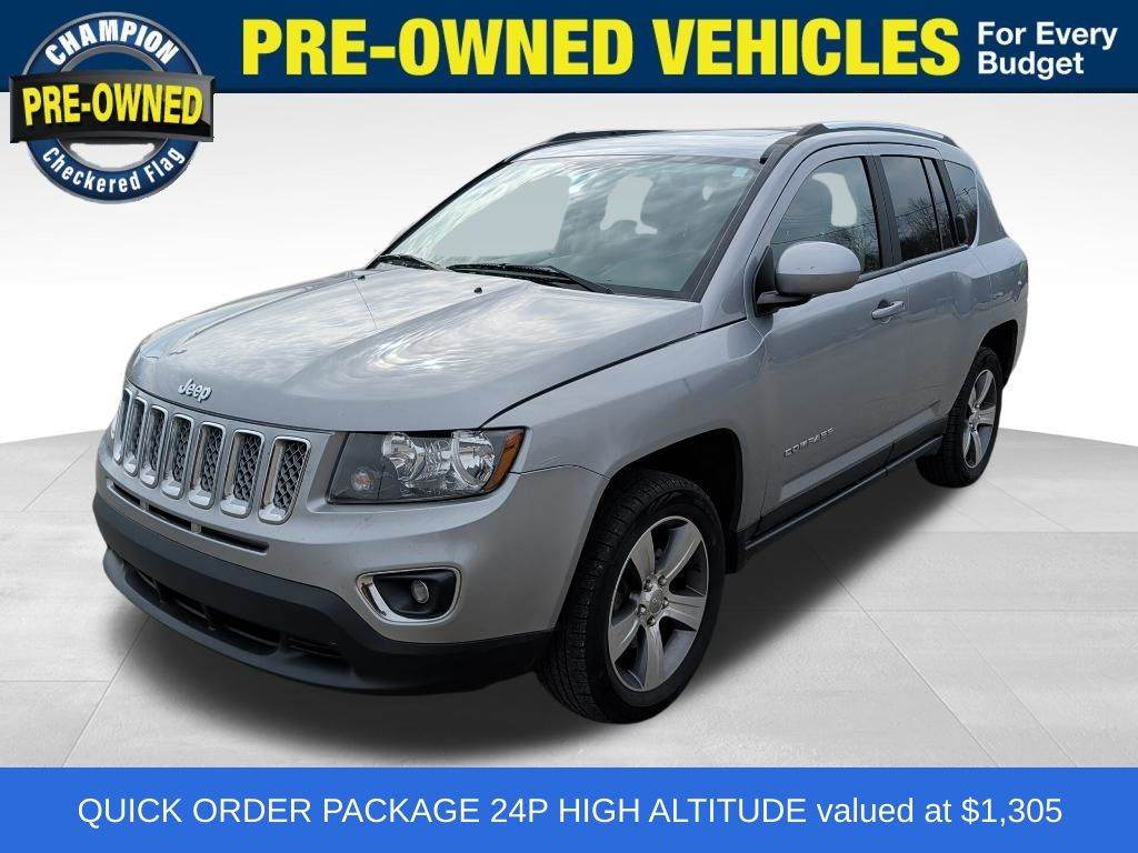 Billet Silver Metallic Clearcoat 2017 Jeep Compass Latitude 4WD SUV / Crossover Four-Wheel Drive Continuously Variable Transmission