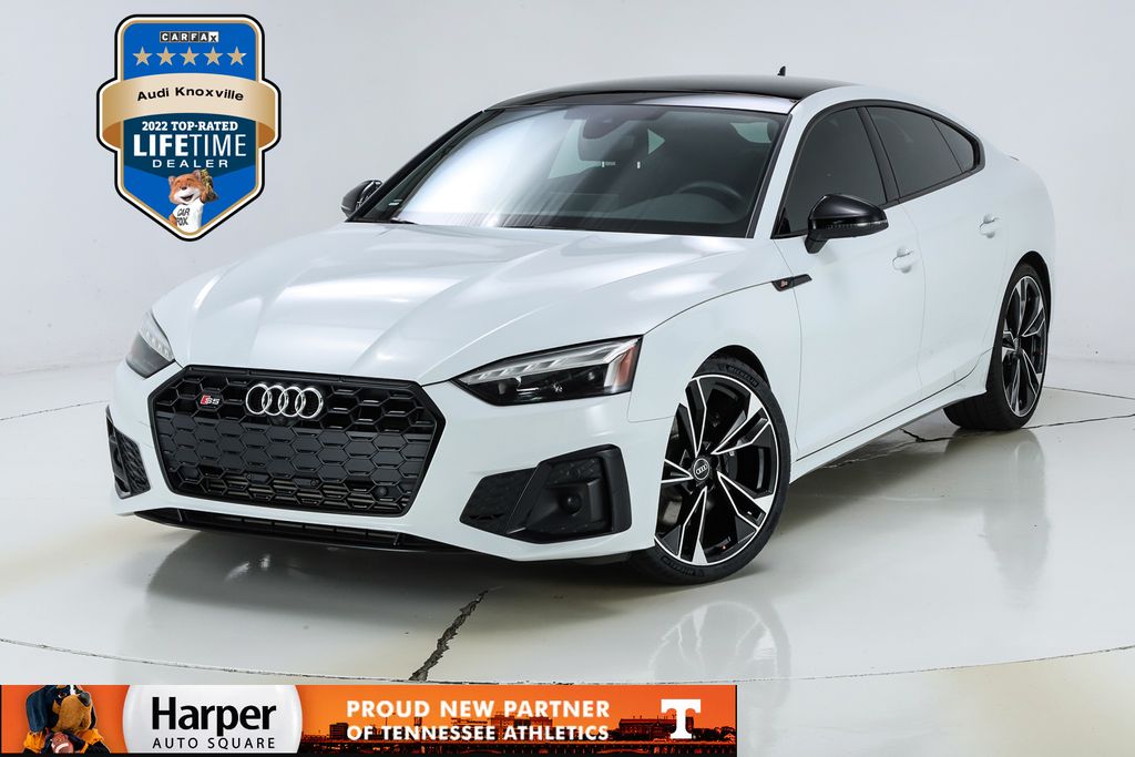 Glacier White 2021 Audi S5 Sportback Sedan All-Wheel Drive 8-Speed Automatic