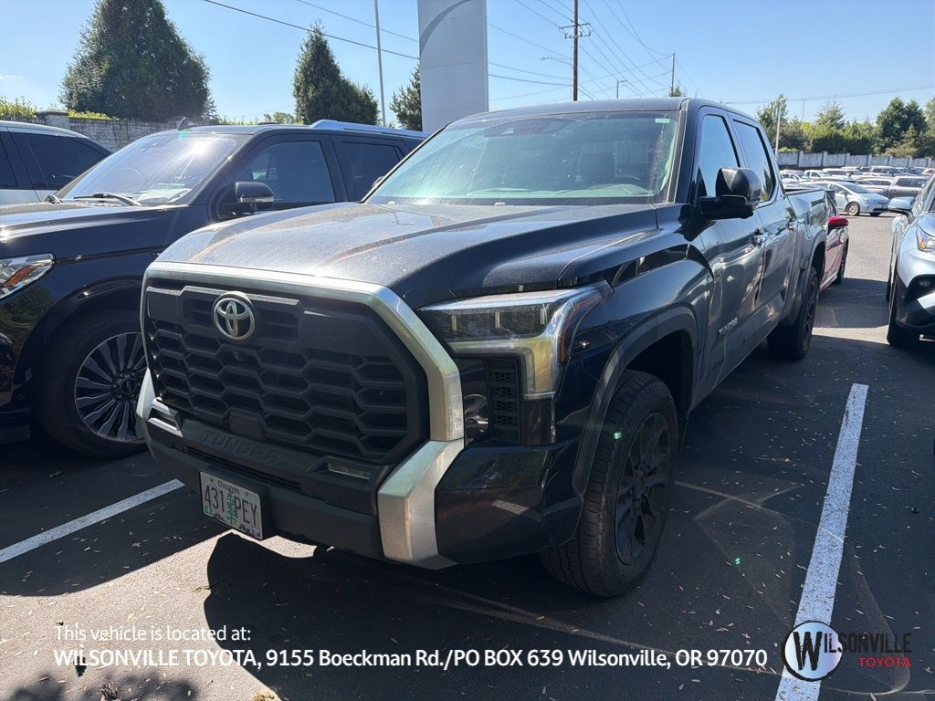 Midnight Black Metallic 2023 Toyota Tundra Limited CrewMax Cab LB 4WD Pickup Truck Four-Wheel Drive Automatic