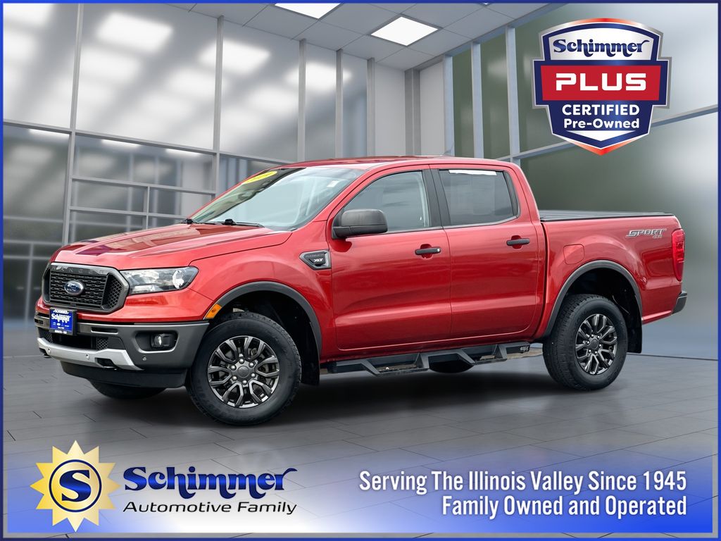 Chili Pepper Red 2019 Ford Ranger XLT SuperCrew 4WD Pickup Truck Four-Wheel Drive Automatic