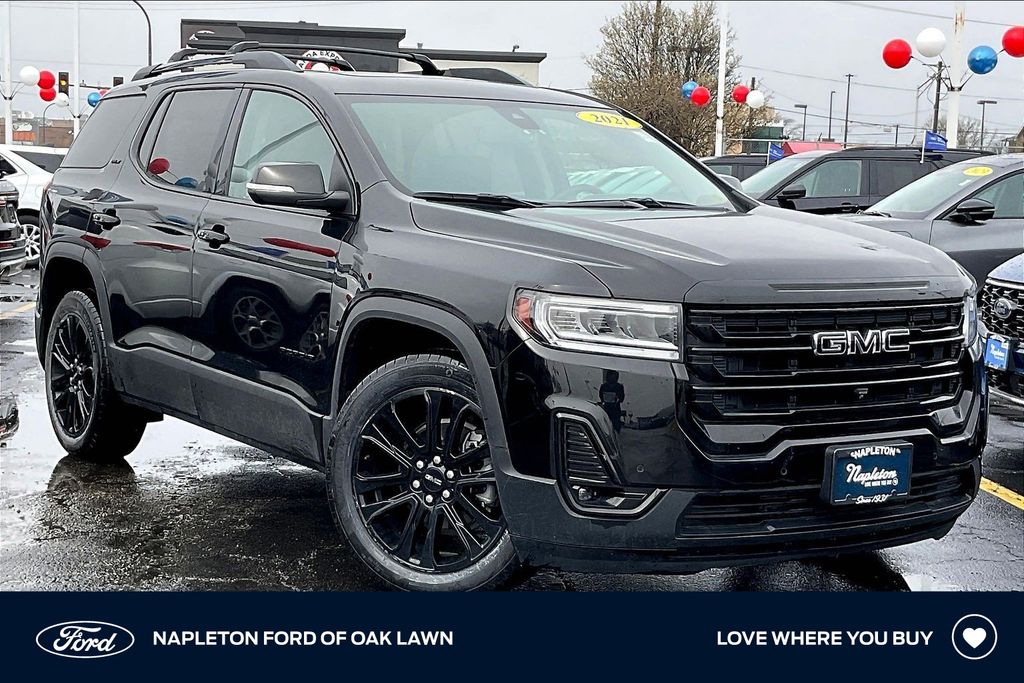 Black (Ebony Twilight Metallic) 2021 GMC Acadia SLT AWD SUV / Crossover Four-Wheel Drive 9-Speed Automatic