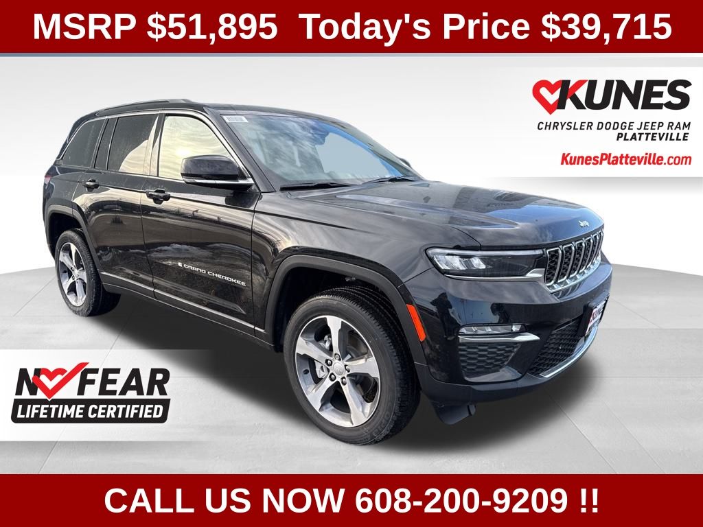 Diamond Black Crystal Pearlcoat 2025 Jeep Grand Cherokee Limited 4WD SUV / Crossover Four-Wheel Drive 8-Speed Automatic