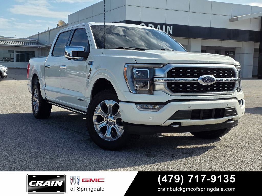 Star White Metallic Tri-Coat 2021 Ford F-150 Pickup Truck Four-Wheel Drive Automatic