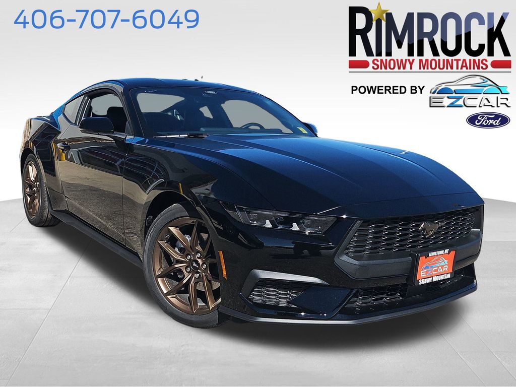Shadow Black 2025 Ford Mustang Coupe Rear-Wheel Drive Automatic