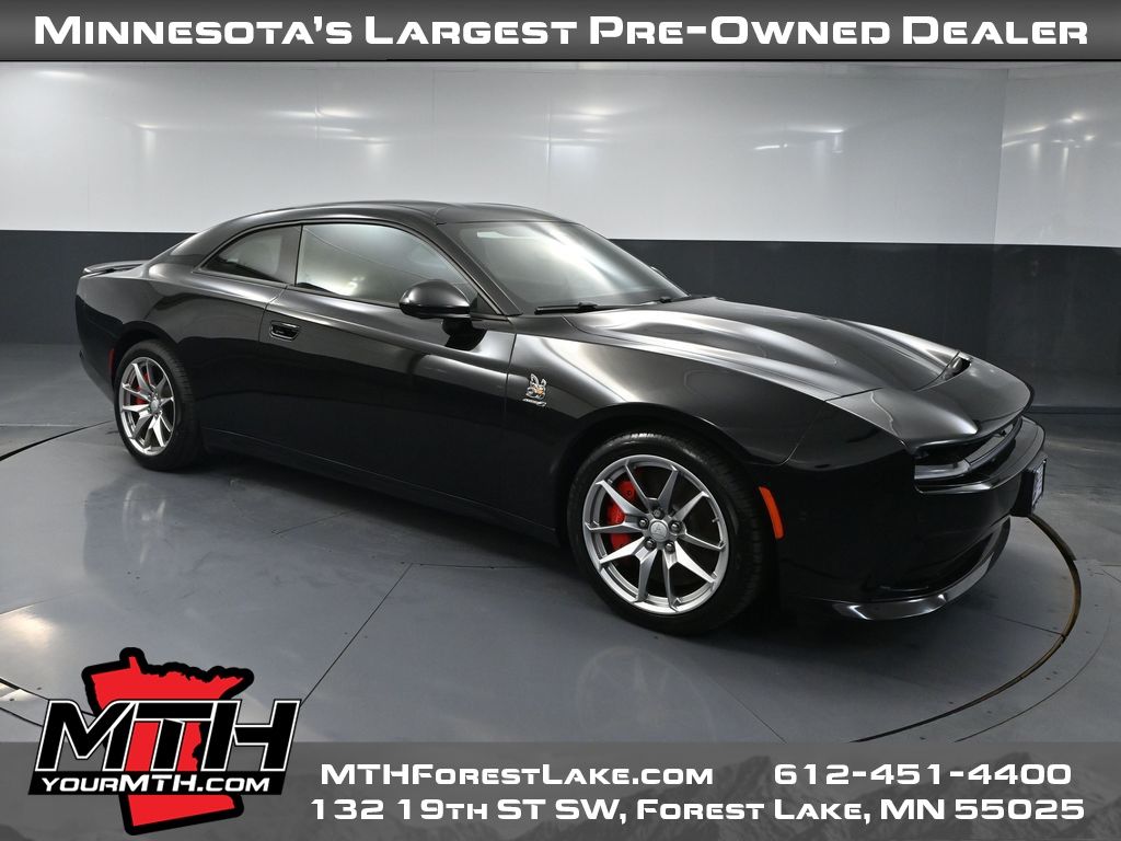 Diamond Black Crystal Pearlcoat 2024 Dodge Charger Daytona Coupe All-Wheel Drive 1-Speed Automatic