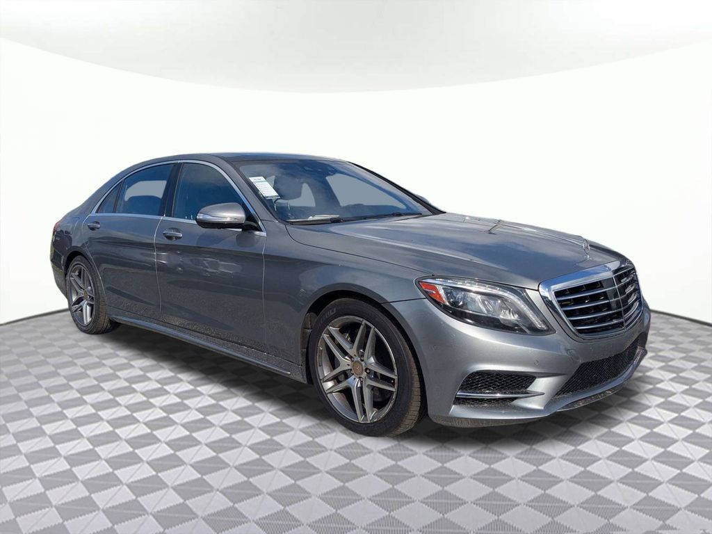 Gray 2015 Mercedes-Benz S-Class S 550 4MATIC Sedan All-Wheel Drive 7-Speed Automatic