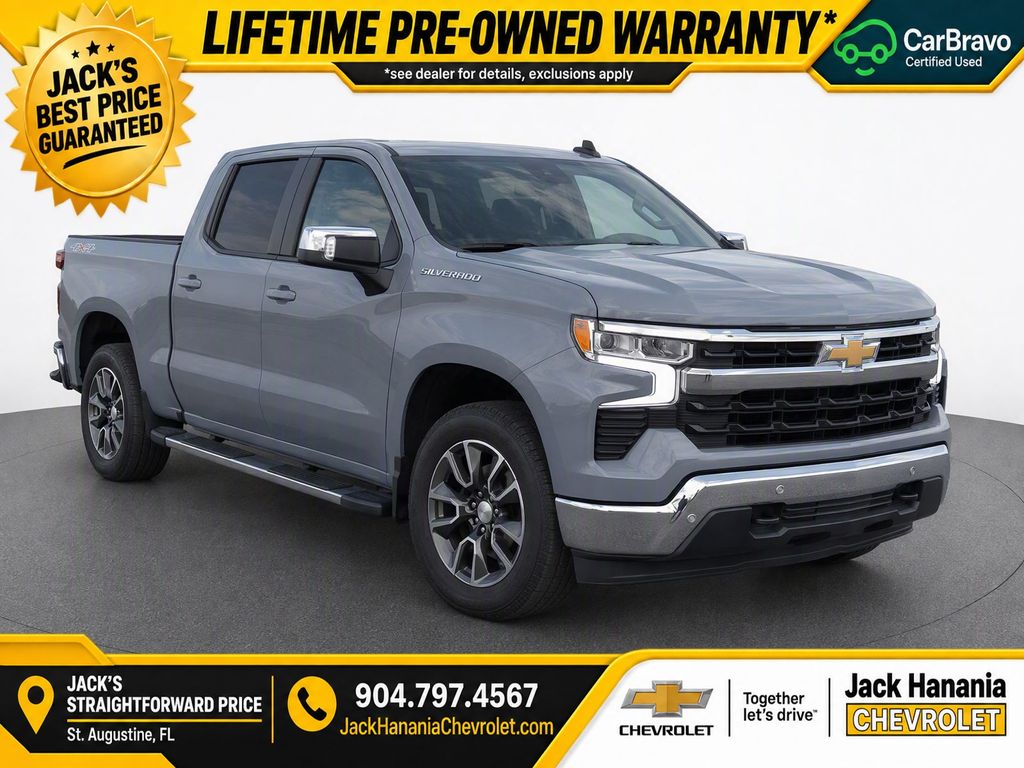 Gray 2024 Chevrolet Silverado 1500 Pickup Truck Four-Wheel Drive Automatic