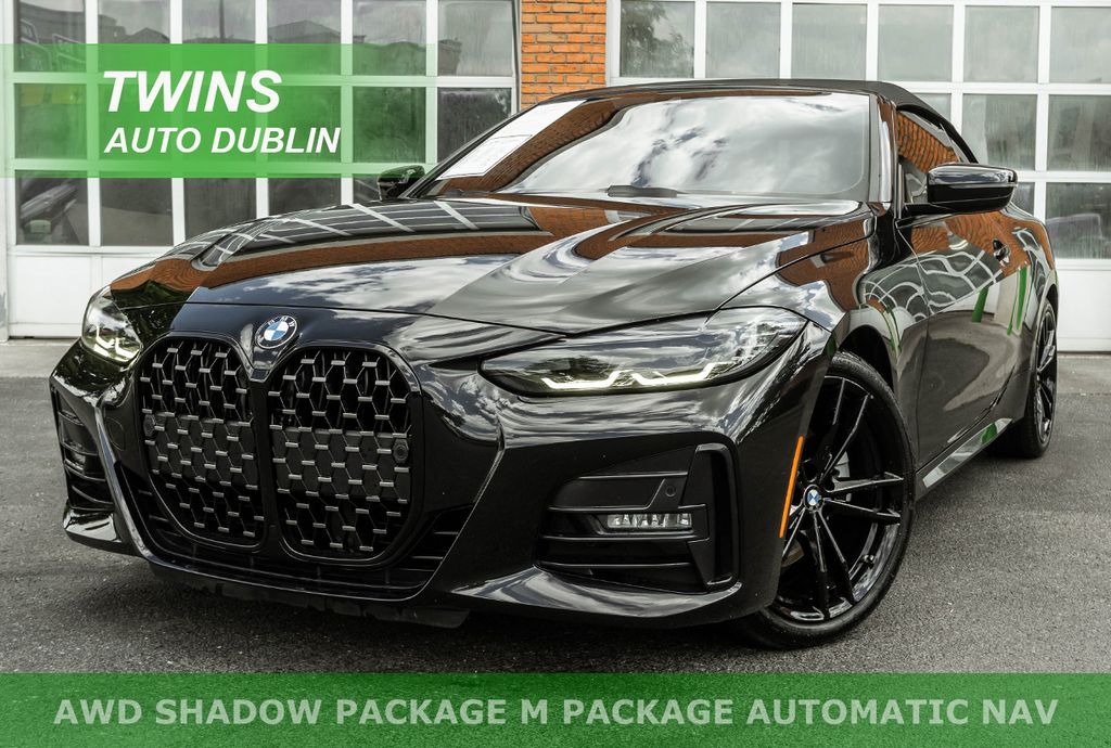 Black Sapphire Metallic 2022 BMW 4 Series 430i Convertible xDrive Convertible All-Wheel Drive 8-Speed Automatic