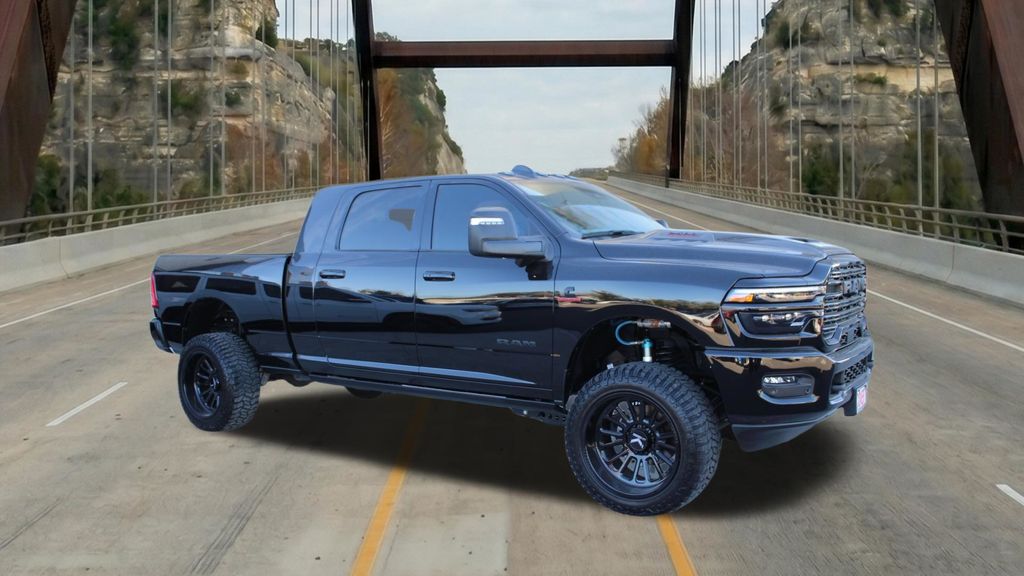 Diamond Black 2025 RAM 2500 Laramie Mega Cab 4WD Pickup Truck Four-Wheel Drive 8-Speed Automatic