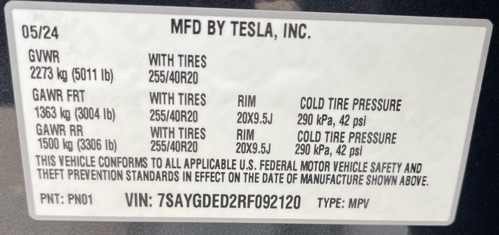 2024 Tesla Model Y Long Range Gray at Legacy Ford