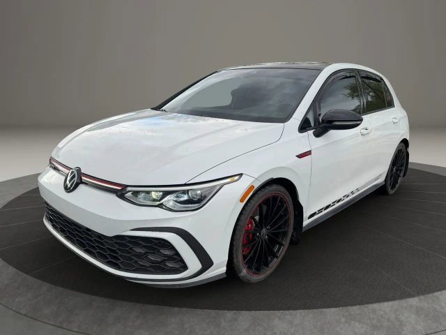 Opal White 2023 Volkswagen Golf GTI 40th Anniversary Edition FWD Hatchback Front-Wheel Drive 6-Speed Manual