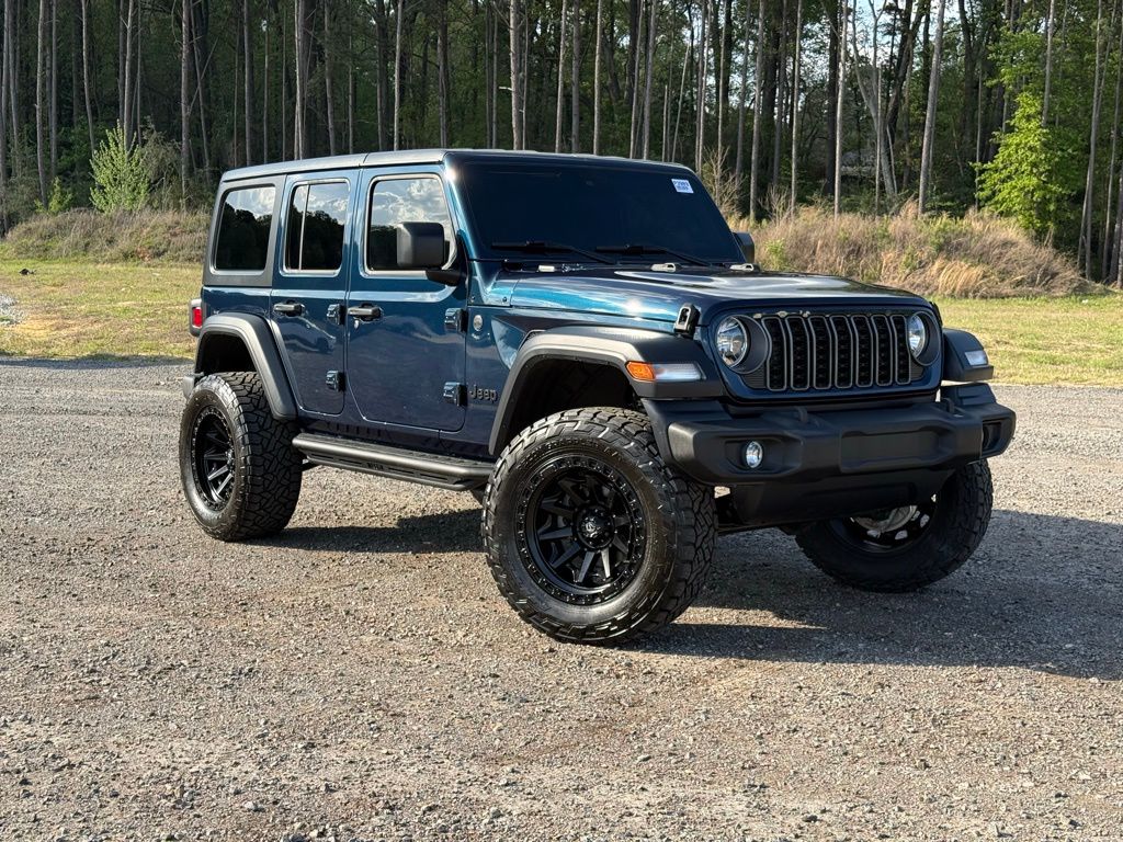 Fathom Blue Pearlcoat 2025 Jeep Wrangler Sport S 4-Door 4WD SUV / Crossover Four-Wheel Drive 8-Speed Automatic