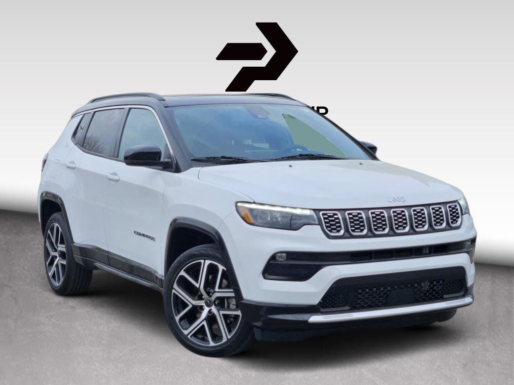 Bright White Clearcoat 2025 Jeep Compass Limited 4WD SUV / Crossover Four-Wheel Drive 8-Speed Automatic