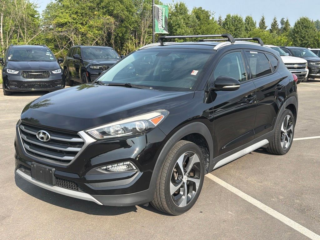 Black Noir Pearl 2018 Hyundai Tucson SUV / Crossover All-Wheel Drive 6-Speed Automatic