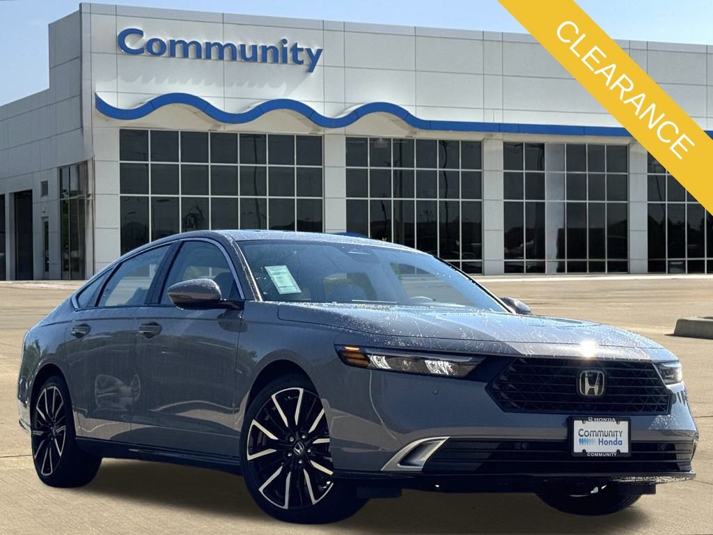 2025 Honda Accord Hybrid Touring Gray at Classic Honda Galveston