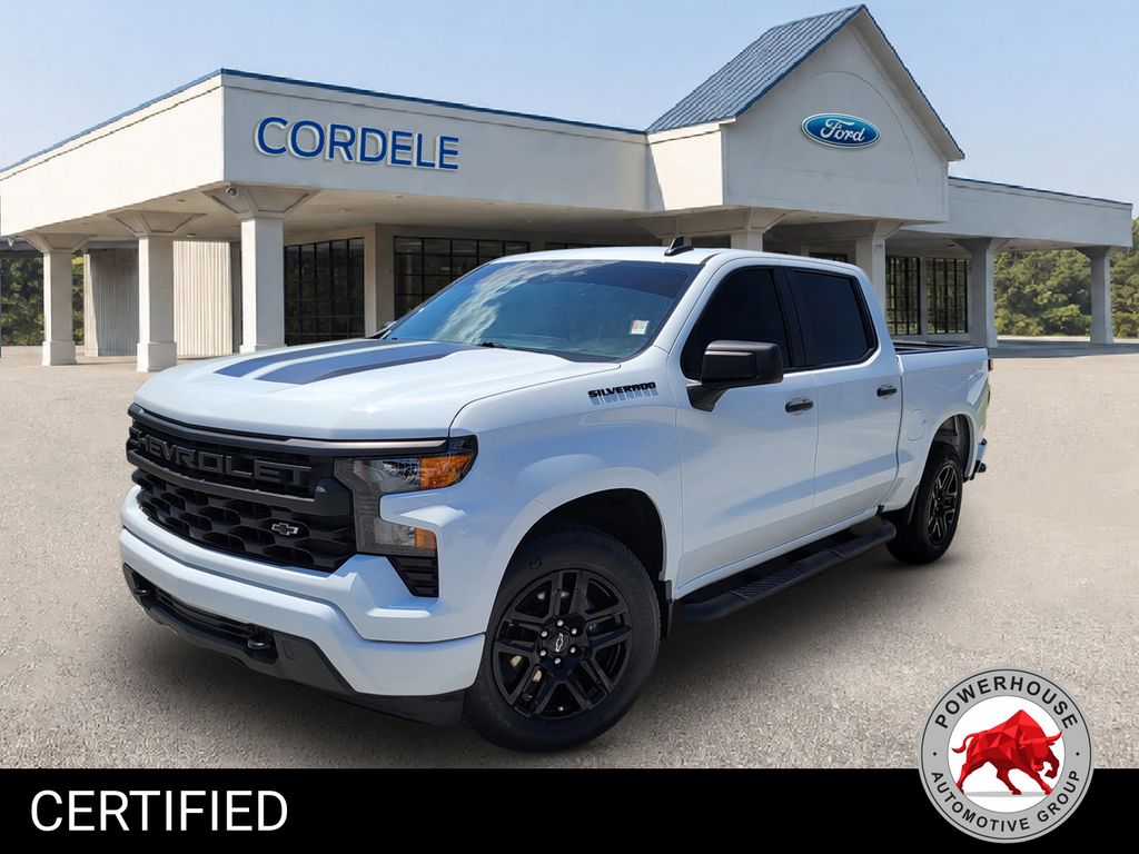 Summit White 2023 Chevrolet Silverado 1500 Pickup Truck 4X2 8-Speed Automatic