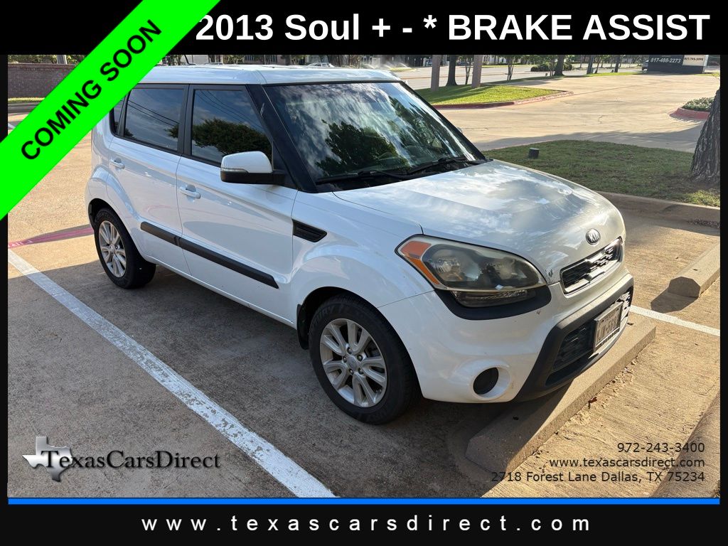Clear White 2013 Kia Soul + Wagon Front-Wheel Drive 6-Speed Automatic
