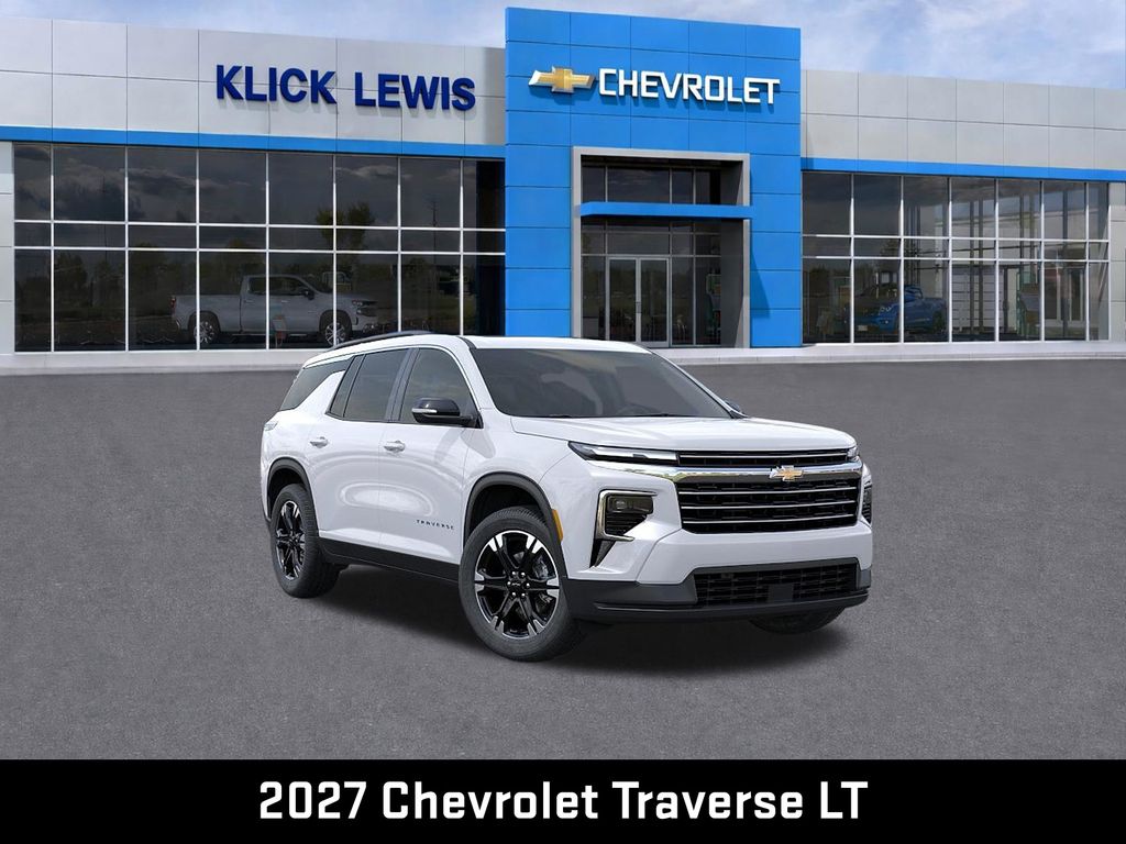 2027 Chevrolet Traverse LT White at Klick Lewis Buick Chevrolet