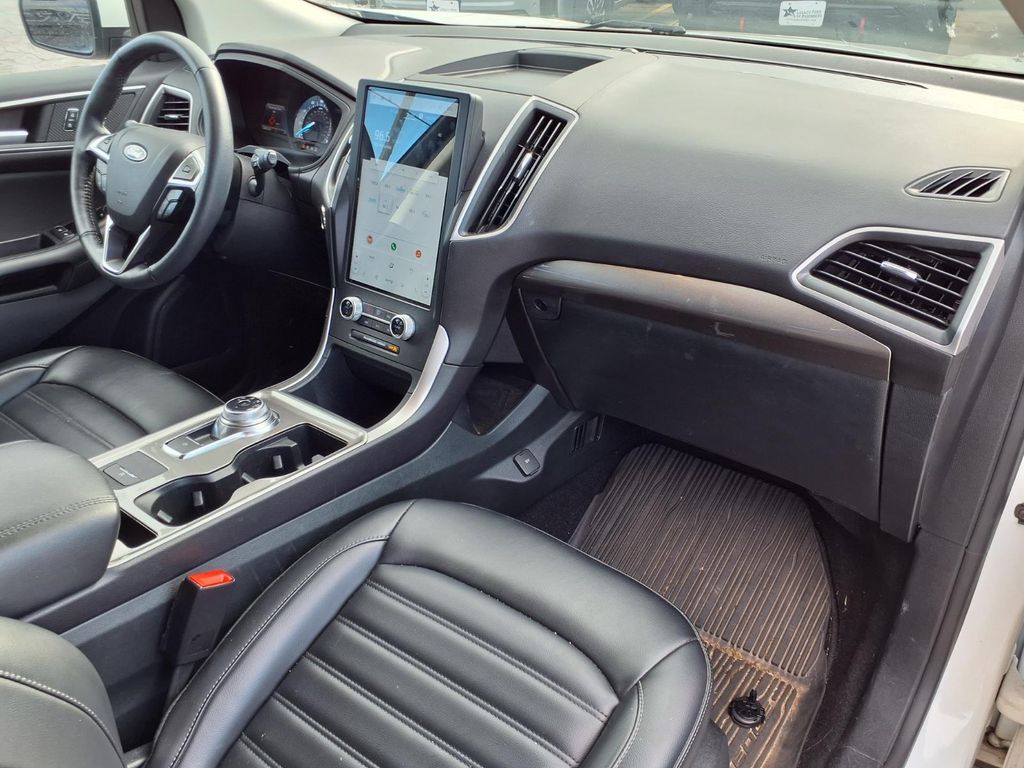 2024 Ford Edge SEL White at North Houston Mitsubishi