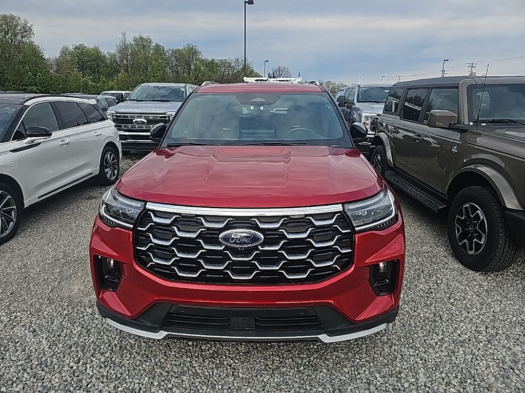 Red Metallic 2025 Ford Explorer Platinum AWD SUV / Crossover All-Wheel Drive Automatic