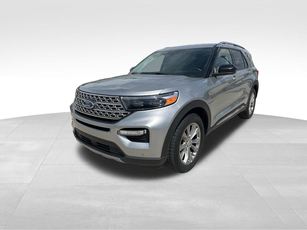 2023 Iconic Silver Metallic Ford Explorer Limited RWD SUV