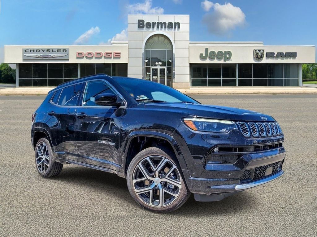 Diamond Black Crystal Pearlcoat 2024 Jeep Compass Limited 4WD SUV / Crossover Four-Wheel Drive 8-Speed Automatic