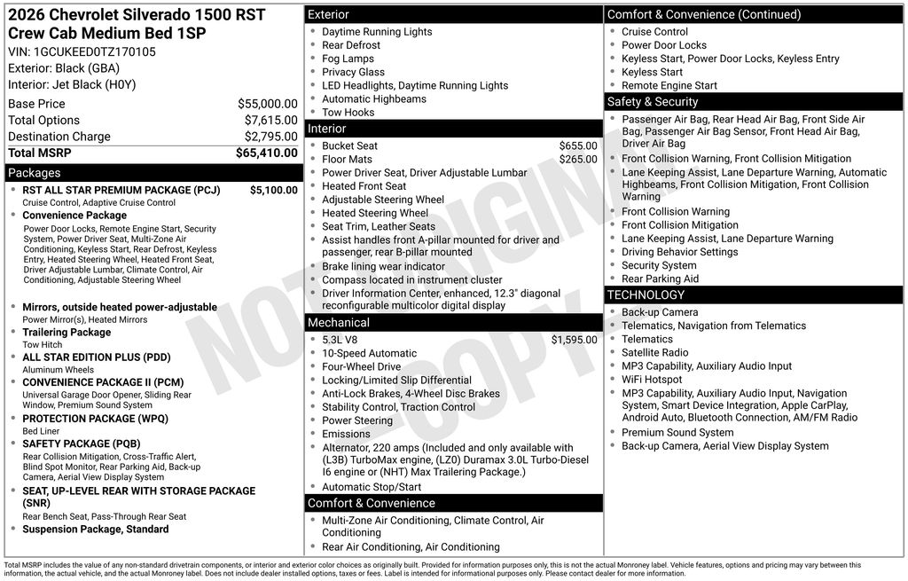 2026 Chevrolet Silverado 1500 RST