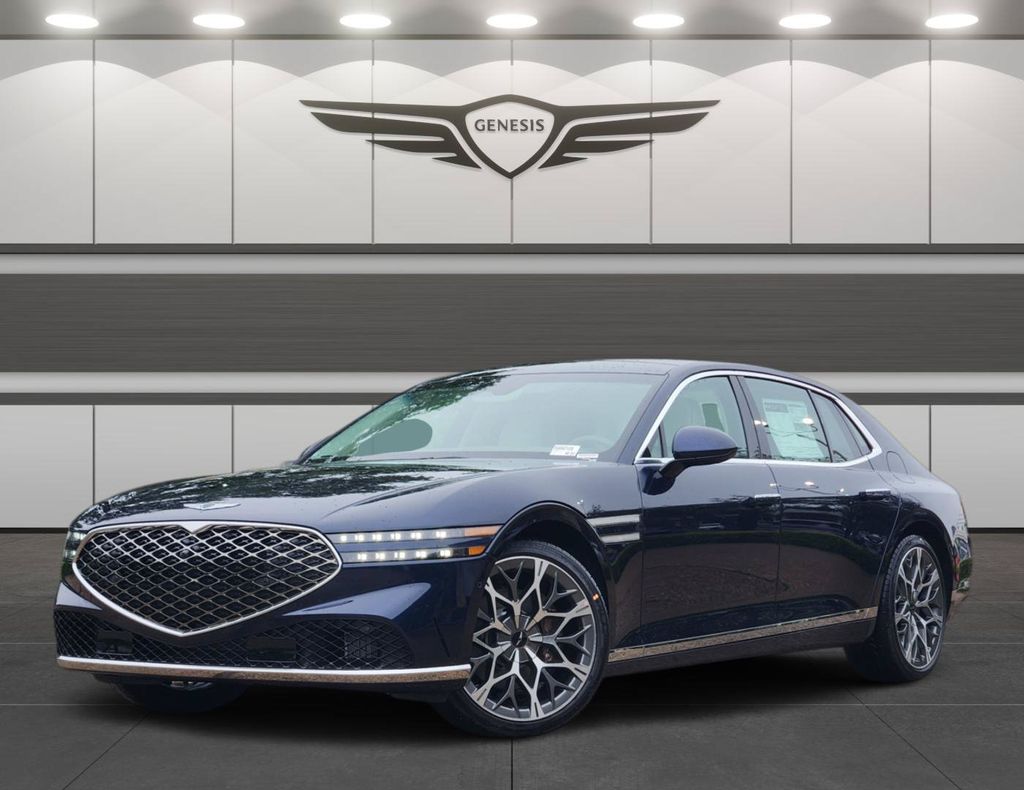 Capri Blue 2026 Genesis G90 Sedan All-Wheel Drive 8-Speed Automatic