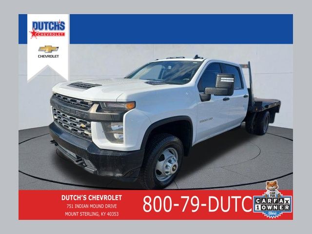Summit White 2021 Chevrolet Silverado 3500HD Work Truck Crew Cab LB 4WD Pickup Truck Four-Wheel Drive Automatic