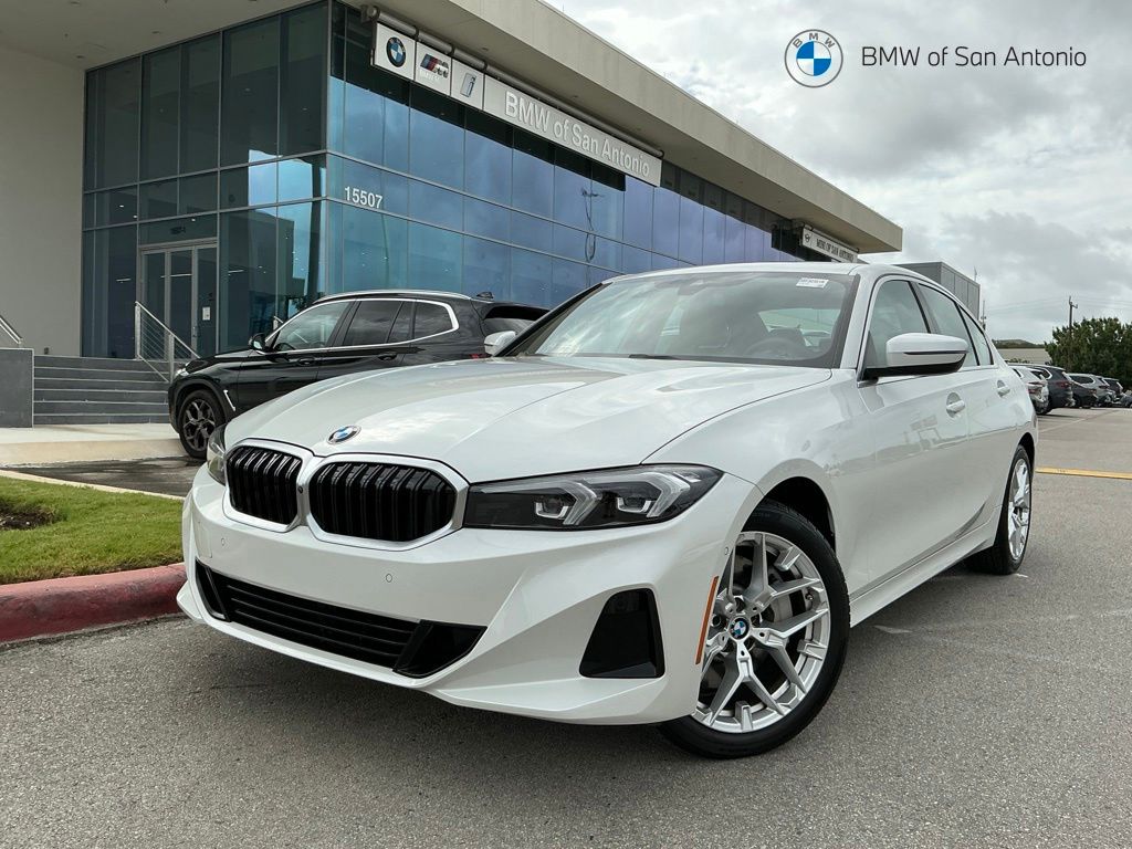 Mineral White Metallic 2025 BMW 3 Series Sedan Rear-Wheel Drive 8-Speed Automatic
