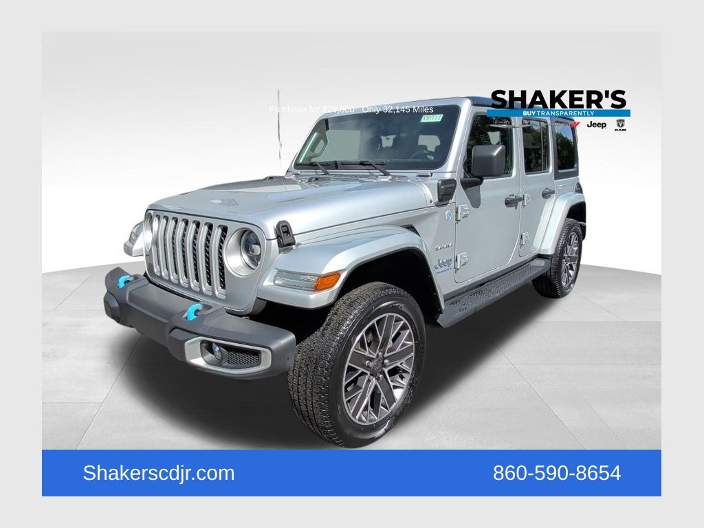 Silver Zynith Clearcoat 2023 Jeep Wrangler 4xe Sahara 4WD SUV / Crossover Four-Wheel Drive 8-Speed Automatic