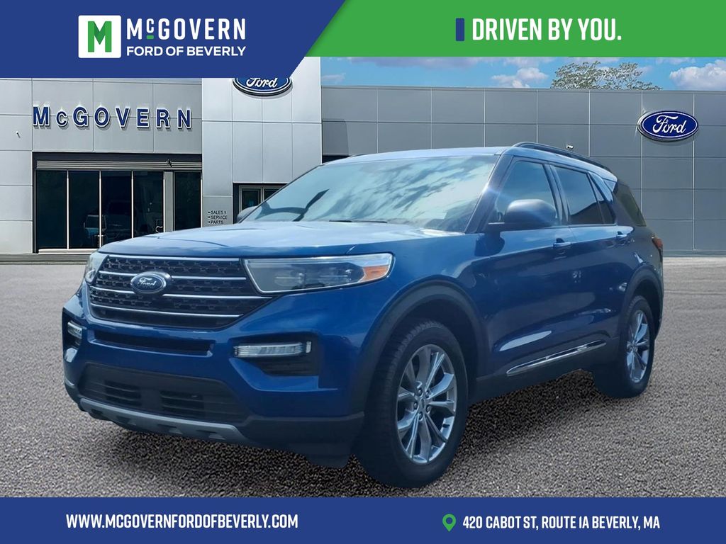 Blue 2022 Ford Explorer XLT AWD SUV / Crossover All-Wheel Drive Automatic