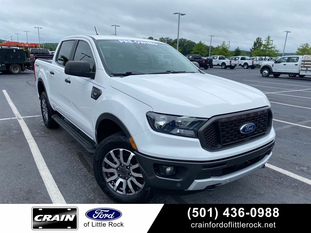 Oxford White 2019 Ford Ranger XLT SuperCrew RWD Pickup Truck 4X2 Automatic