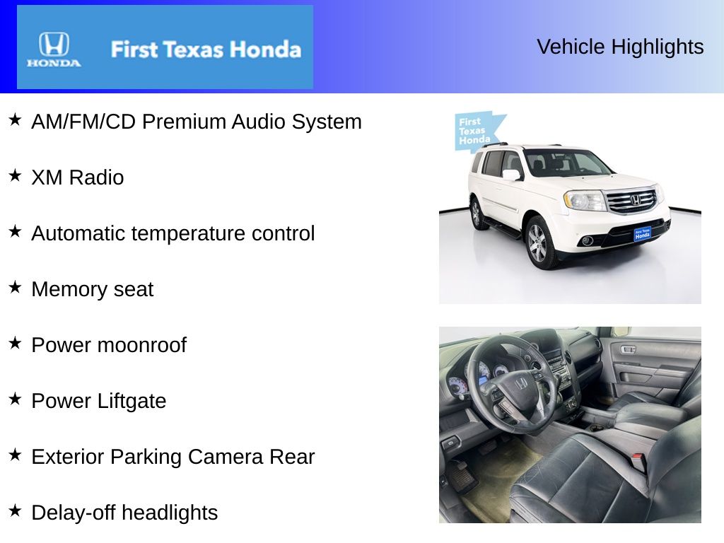 Used Car 2014 Honda Pilot  Touring For Sale Under $10,000 In Austin, Texas