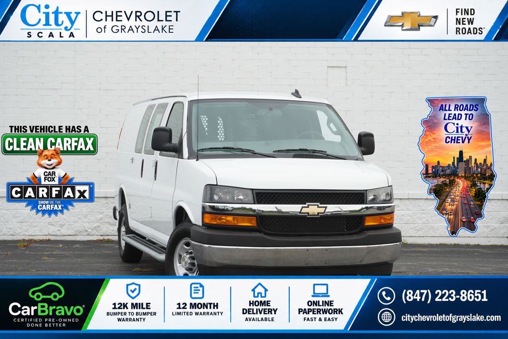 Summit White 2025 Chevrolet Express Cargo Van Rear-Wheel Drive 8-Speed Automatic Overdrive