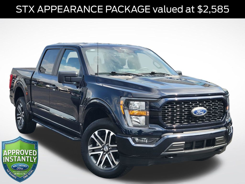Blue Metallic 2023 Ford F-150 Pickup Truck Four-Wheel Drive Automatic