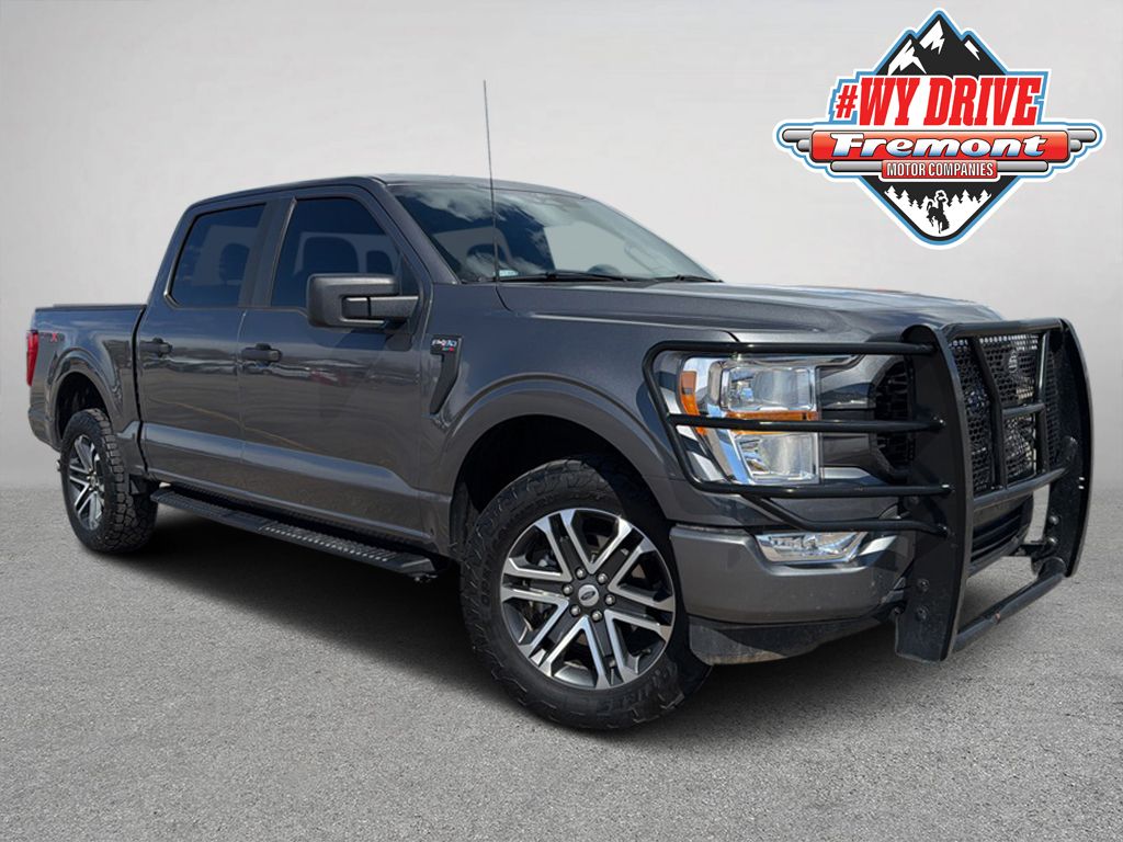 Gray Metallic 2022 Ford F-150 XL SuperCrew 4WD Pickup Truck Four-Wheel Drive Automatic