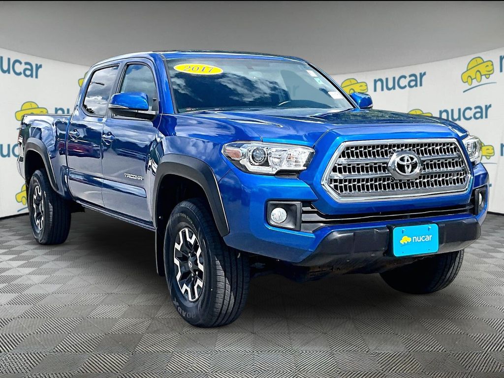 Blazing Blue Pearl 2017 Toyota Tacoma Pickup Truck Four-Wheel Drive 6-Speed Automatic