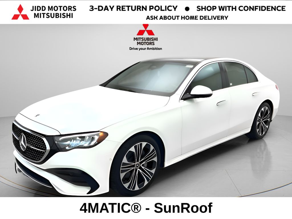 Polar White 2025 Mercedes-Benz E-Class Sedan All-Wheel Drive 9-Speed Automatic