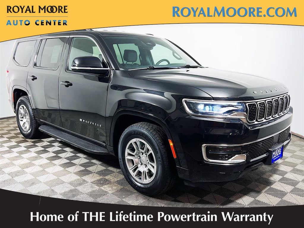 Diamond Black Crystal Pearlcoat 2024 Jeep Wagoneer SUV / Crossover Four-Wheel Drive 8-Speed Automatic
