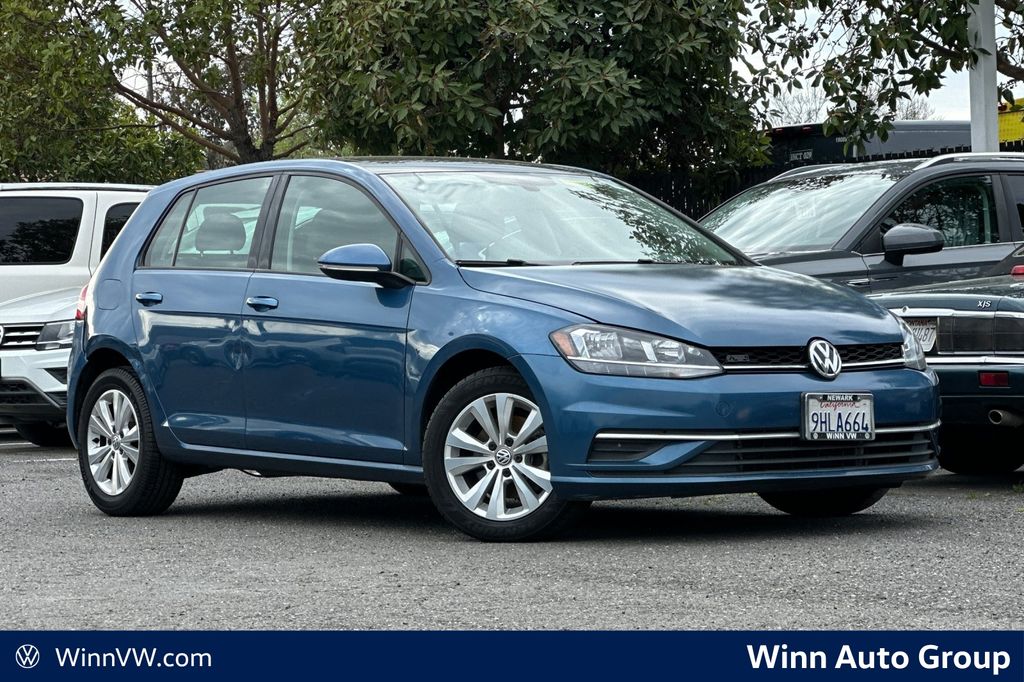 Blue Metallic 2021 Volkswagen Golf Hatchback Front-Wheel Drive 8-Speed Automatic