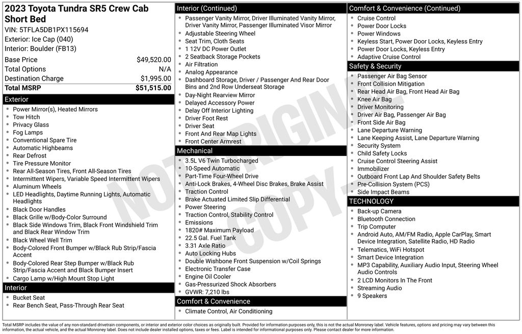 Used 2023 Toyota Tundra Truck