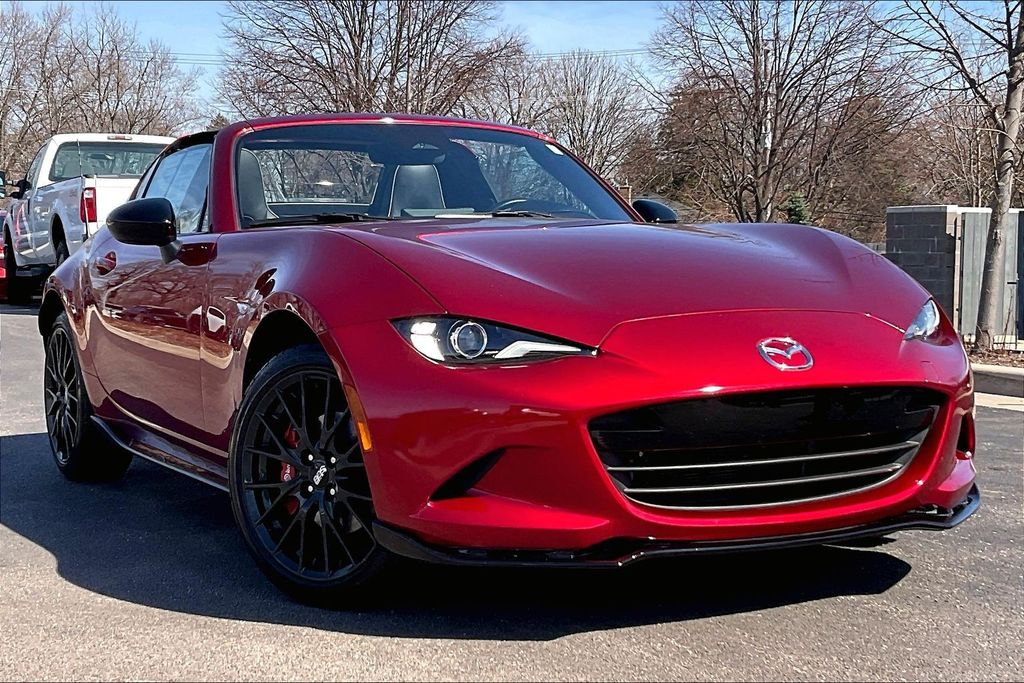 Soul Red Crystal Metallic 2025 Mazda MX-5 Miata RF Club RWD Convertible Rear-Wheel Drive 6-Speed Manual