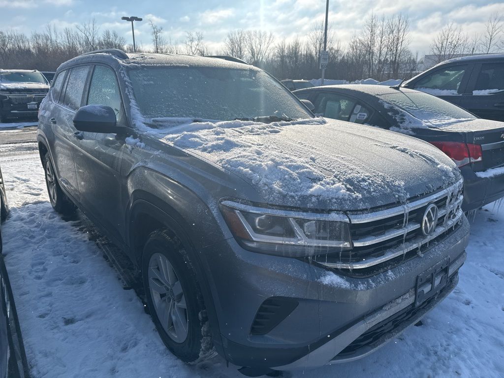 Platinum Gray Metallic 2021 Volkswagen Atlas S 4Motion SUV / Crossover All-Wheel Drive 8-Speed Automatic
