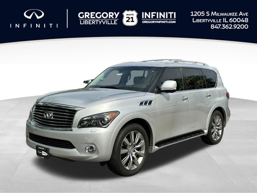Gray (Liquid Platinum) 2011 INFINITI QX56 4WD with Split Bench Seat Package SUV / Crossover Four-Wheel Drive 7-Speed Automatic