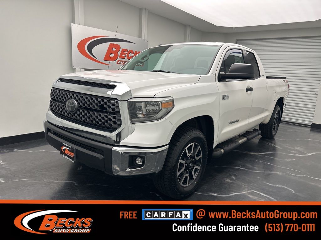 Super White 2018 Toyota Tundra Pickup Truck Four-Wheel Drive 6-Speed Automatic Overdrive